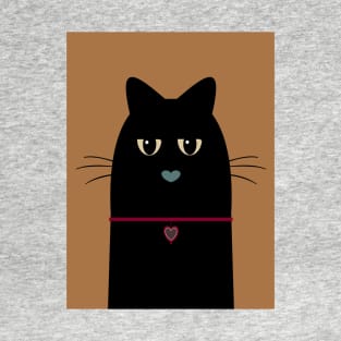 BLACK CAT PORTRAIT #1 T-Shirt